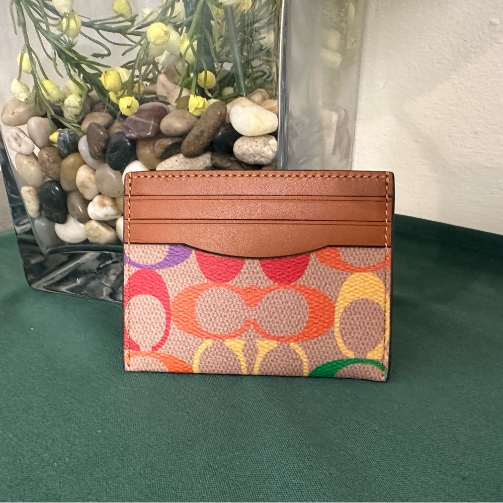 Coach Rainbow Card Case